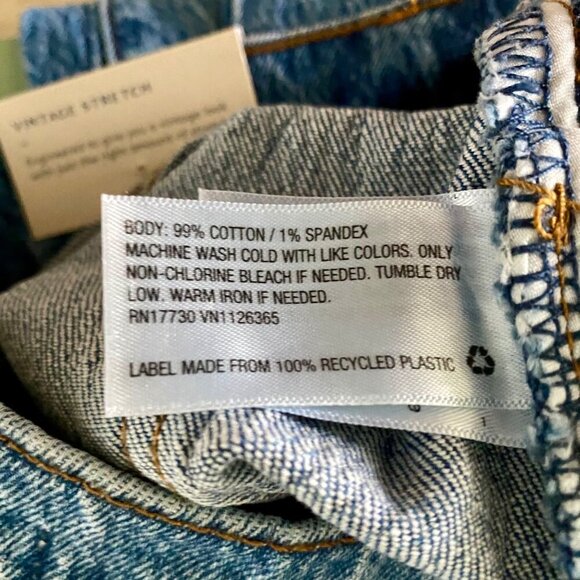 Universal Thread Vintage Stretch Straight Leg Jeans Women's 00 Short NEW NTW - Picture 9 of 10